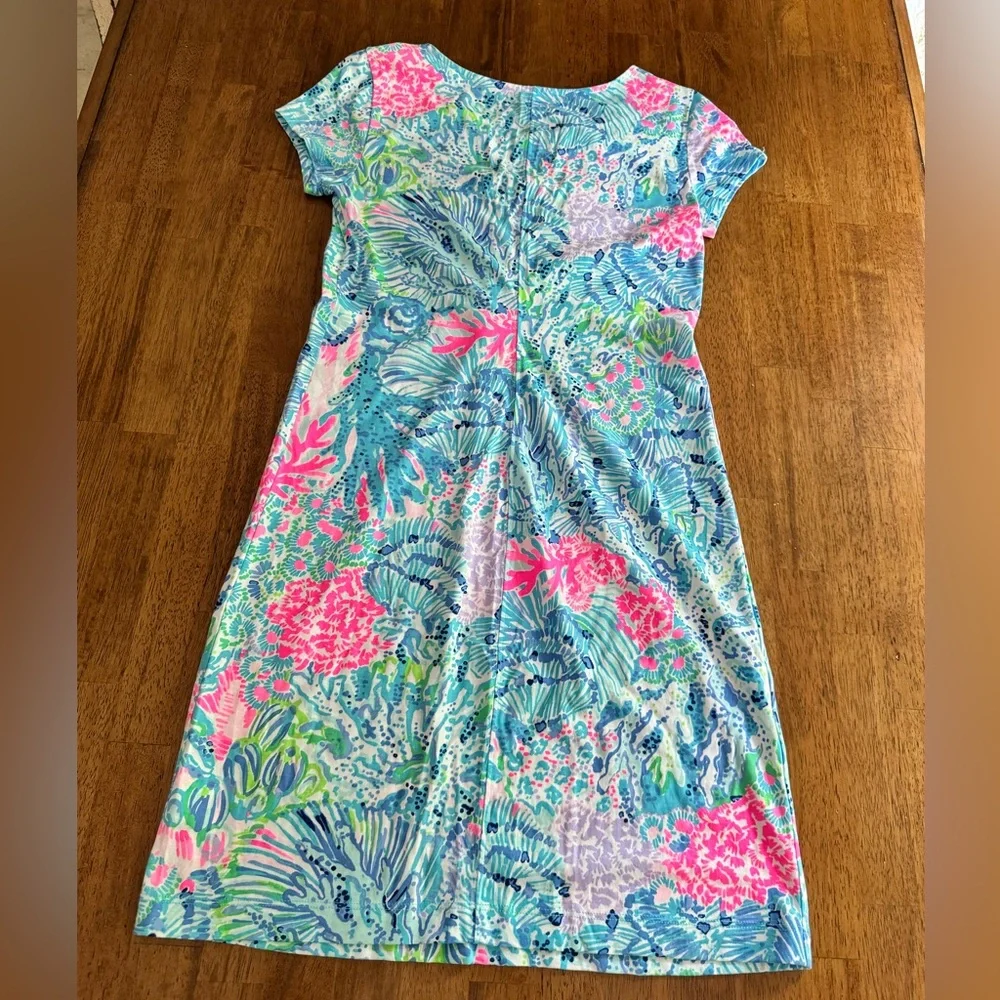 Lilly Pulitzer Brewster T-Shirt Dress SZ XS Sink Or Swim